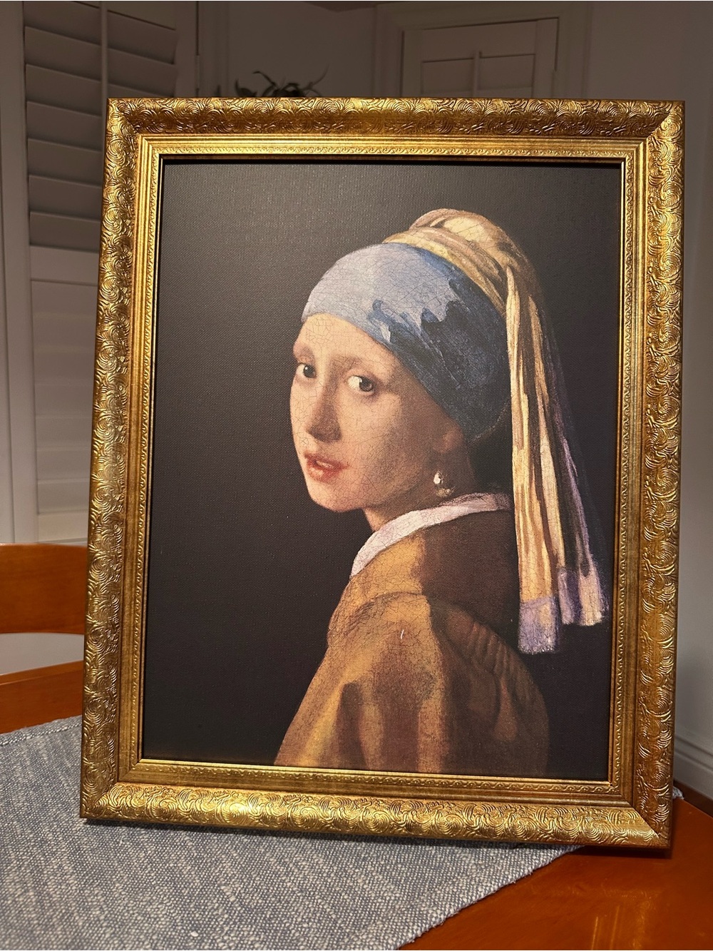16x20 Girl with Pearl Earring by Johannes Vermeer's - Picture 3 of 14